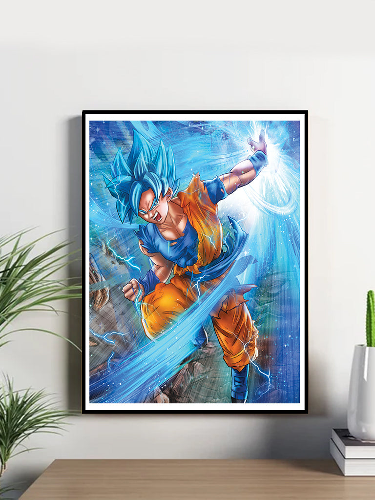 Vegeta Super Saiyan Blue Evolution Poster, Exclusive Art