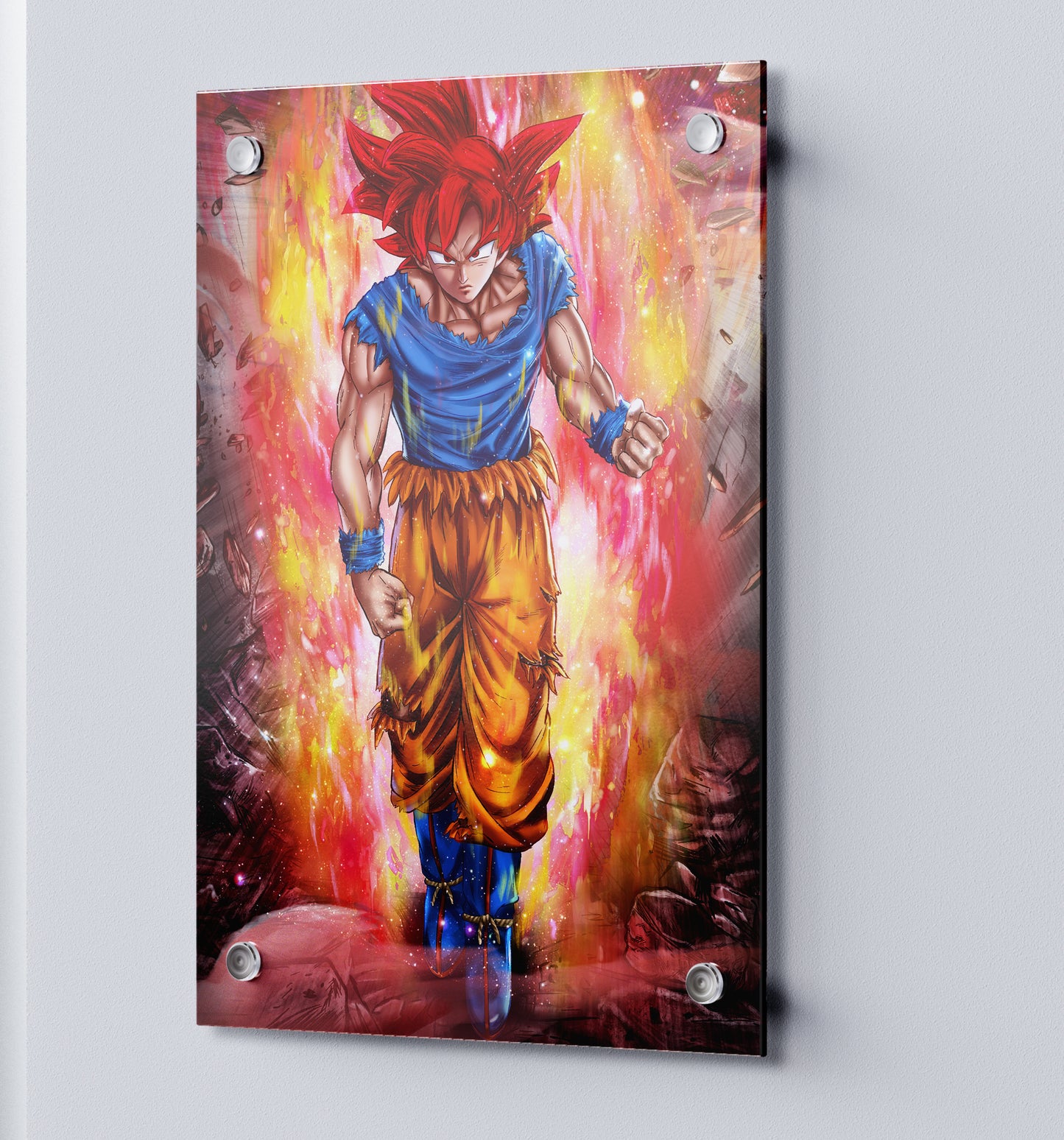 FIVE SAIYANS- Acrylic Wall Art (Limited Qty: 50)